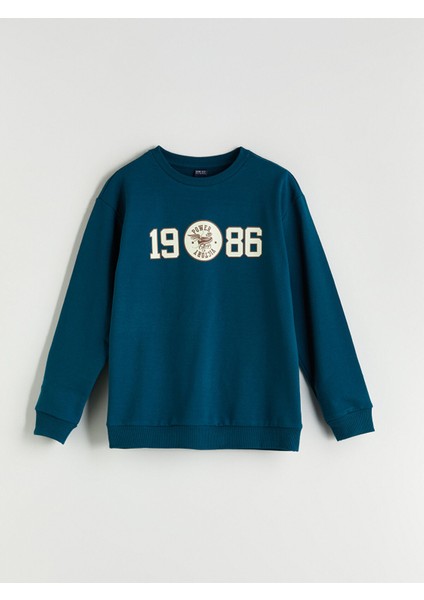 Yeni Sezon Bisiklet Yaka Erkek Çocuk Sweatshirt