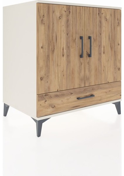 Kronos Şifonyer 3 Raflı Tek Çekmeceli 2 Kapaklı 88X59X96 Aytaşı-Çam fiyatları