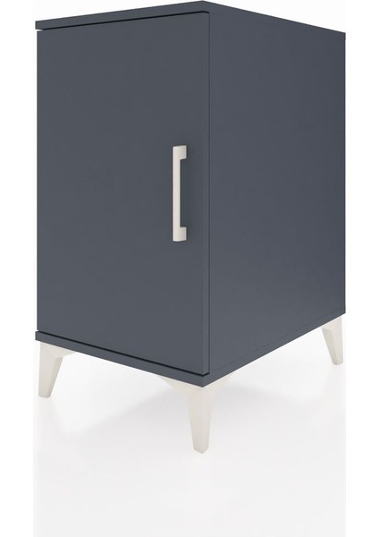 Kronos Komodin 2 Raflı Tek Kapaklı 44X59X80 Antrasit-Antrasit modelleri