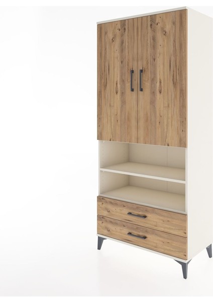 Hyperion Dolap 3 Raflı 2 Çekmeceli Tek Askılı 88X44X195 Aytaşı-Çam modelleri