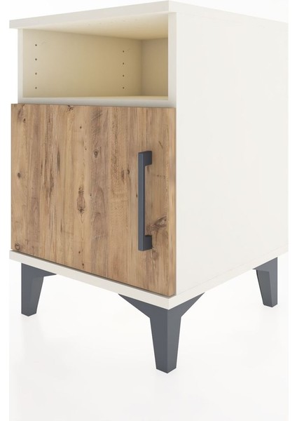 Hyperion Komodin Tek Raflı Tek Kapaklı 44X44X64 Aytaşı-Çam modelleri