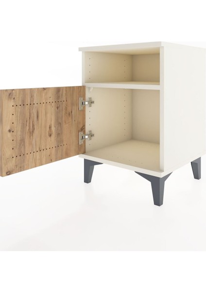 Hyperion Komodin Tek Raflı Tek Kapaklı 44X44X64 Aytaşı-Çam fırsatları