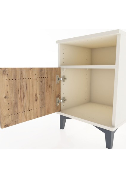 Hyperion Komodin Tek Raflı Tek Kapaklı 44X44X64 Aytaşı-Çam indirimleri