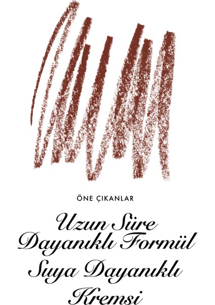 - Clout - Suya Dayanıklı Waterproof Kahverengi Göz Kalemi - Gün Boyu Kalıcılık