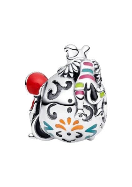 925 Ayar Gümüş Disney Pixar Coco Miguel ve Dante Kuru Kafa Charm fiyatları