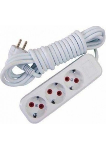 3 Lü Priz Topraklı 2 mt Ara Kablo ROYALEKS-AST302