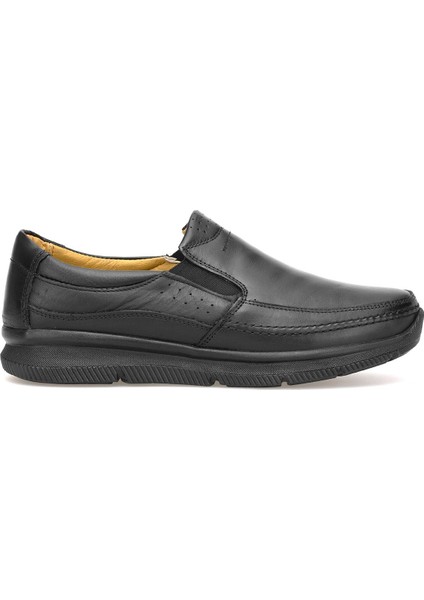 Elit SLBMSN01 Erkek Hakiki Deri Casual Ayakkabı Siyah