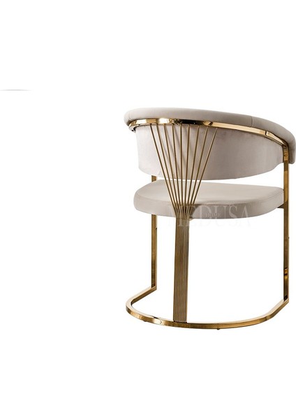 Gold Metal Ayaklı Yemek/ Makyaj Sandalyesi modelleri