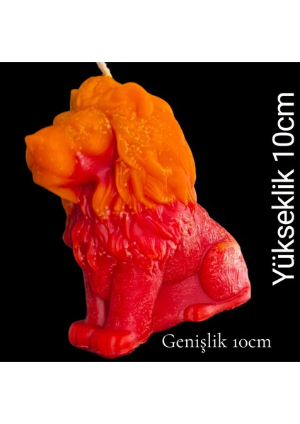 Dekoratif Aslan Figürü Kokulu Mum