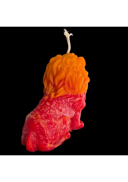 Dekoratif Aslan Figürü Kokulu Mum modelleri