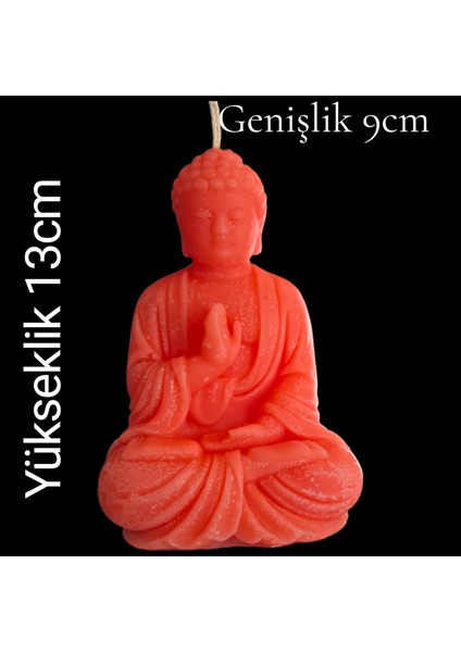 Dekoratif Buda Heykeli Kokulu Mum