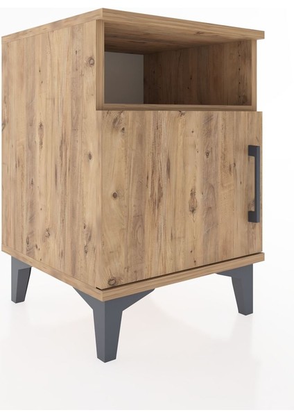 Hyperion Komodin Tek Raflı Tek Kapaklı 44X44X64 Çam-Çam fiyatları