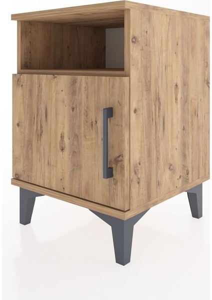 Hyperion Komodin Tek Raflı Tek Kapaklı 44X44X64 Çam-Çam modelleri