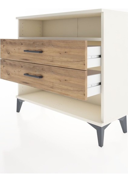 Arges Şifonyer Tek Raflı 2 Çekmeceli 88X30X80 Aytaşı-Çam fırsatları