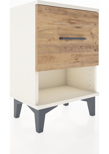 Arges Komodin Tek Çekmeceli 44X30X64 Aytaşı-Çam fiyatları