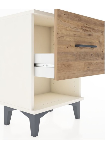 Arges Komodin Tek Çekmeceli 44X30X64 Aytaşı-Çam fırsatları