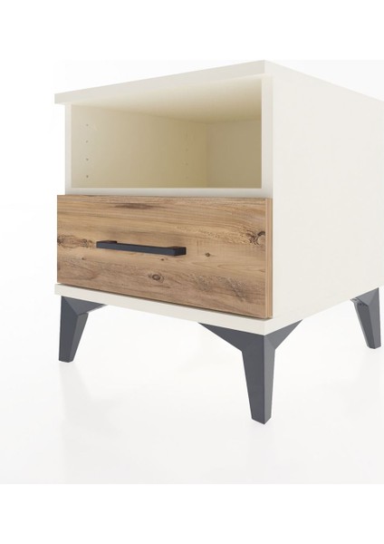 Hyperion Komodin Tek Raflı Tek Çekmeceli 44X44X48 Aytaşı-Çam modelleri