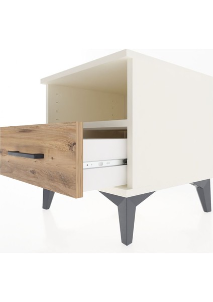 Hyperion Komodin Tek Raflı Tek Çekmeceli 44X44X48 Aytaşı-Çam indirimleri