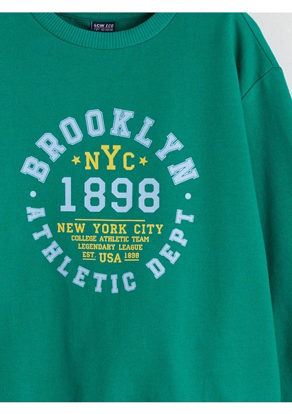 Yeni Sezon Bisiklet Yaka Erkek Çocuk Sweatshirt modelleri