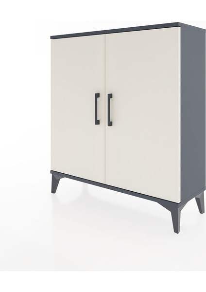Arges Şifonyer 2 Raflı 2 Kapaklı 88X30X96 Antrasit-Aytaşı modelleri