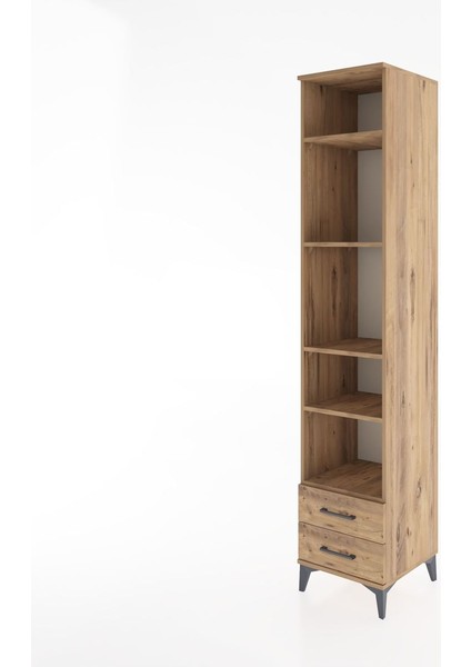 Hyperion Dolap 5 Raflı 2 Çekmeceli 44X44X221 Çam-Çam modelleri