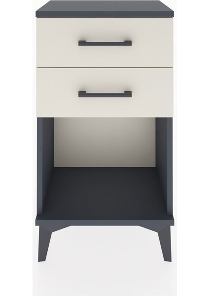 Arges Komodin 4 Çekmeceli 44X30X80 Antrasit-Aytaşı fiyatları