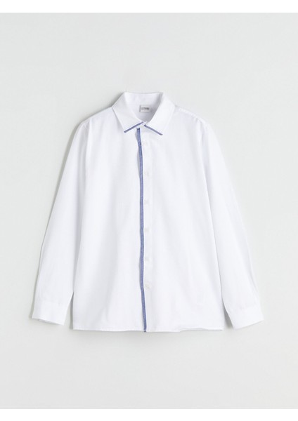 Yeni Sezon Basic Uzun Kollu Erkek Çocuk Gömlek