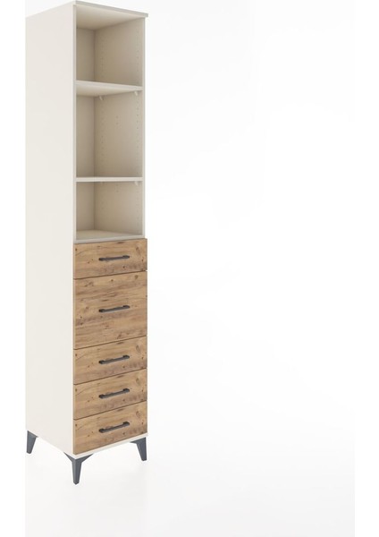 Hyperion Dolap 3 Raflı 5 Çekmeceli 44X44X221 Aytaşı-Çam fiyatları