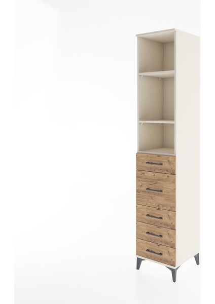 Hyperion Dolap 3 Raflı 5 Çekmeceli 44X44X221 Aytaşı-Çam modelleri