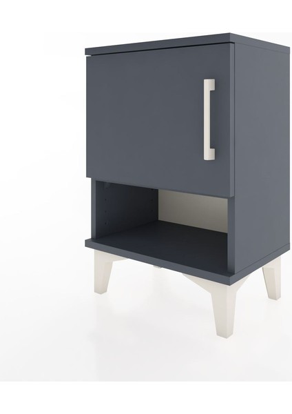 Arges Komodin 2 Raflı Tek Kapaklı 44X30X64 Antrasit-Antrasit modelleri