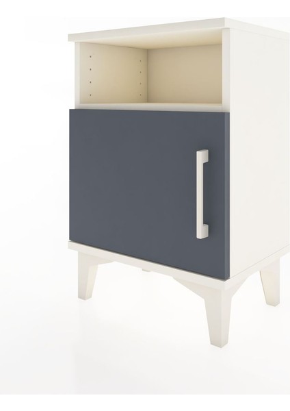 Arges Komodin 2 Raflı Tek Kapaklı 44X30X64 Aytaşı-Antrasit modelleri