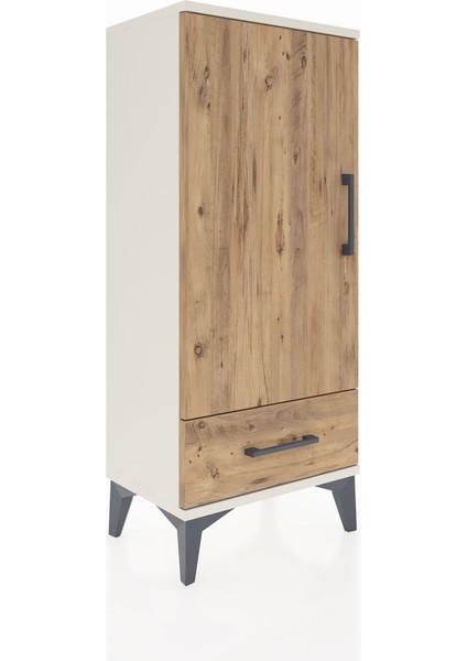 Arges Komodin 3 Raflı Tek Çekmeceli Tek Kapaklı 44X30X106 Aytaşı-Çam fiyatları