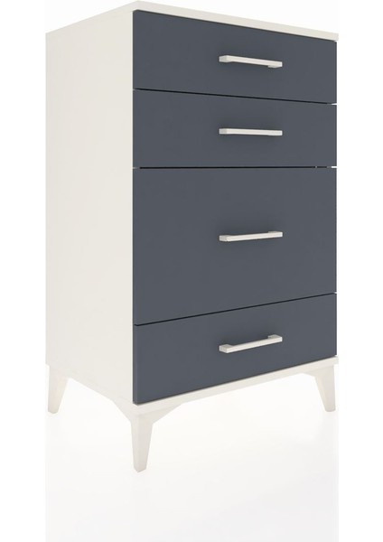 Hyperion Komodin 4 Çekmeceli 60X44X96 Aytaşı-Antrasit fiyatları