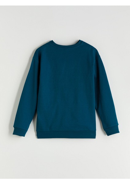 Yeni Sezon Bisiklet Yaka Erkek Çocuk Sweatshirt modelleri
