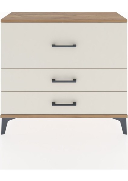Arges Şifonyer 3 Çekmeceli 88X30X80 Çam-Aytaşı