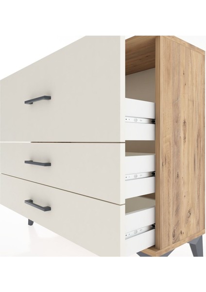 Arges Şifonyer 3 Çekmeceli 88X30X80 Çam-Aytaşı indirimleri