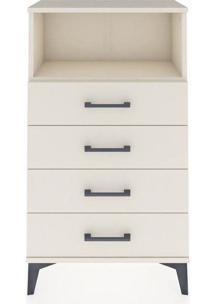 Arges Komodin Tek Raflı 4 Çekmeceli 60X30X106 Aytaşı-Aytaşı fiyatları