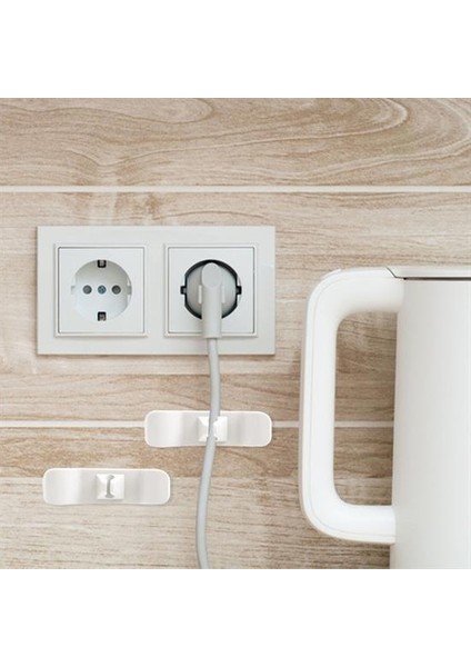 6&#39;lı Pratik Kablo Toparlayıcı Yapışkanlı Klips Mutfak Air Fryer Kettle Kahve Tost Makinası (5067) modelleri