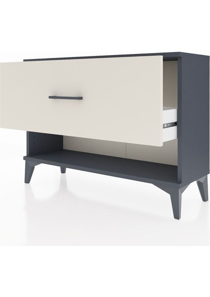 Arges Şifonyer Tek Çekmeceli 88X30X64 Antrasit-Aytaşı fırsatları