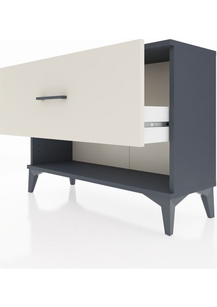 Arges Şifonyer Tek Çekmeceli 88X30X64 Antrasit-Aytaşı indirimleri