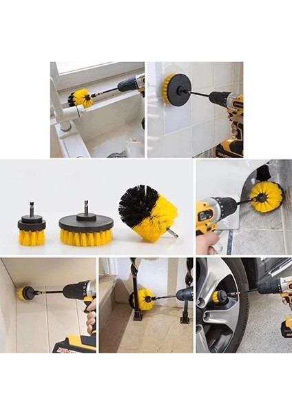 Matkap Ucuna Takılan 3&apos;lü Fırça Temizlik Seti (5067) indirimleri