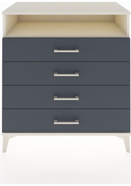 Hyperion Şifonyer Tek Raflı 4 Çekmeceli 88X44X96 Aytaşı-Antrasit