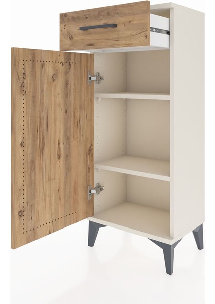 Arges Komodin 2 Raflı Tek Çekmeceli Tek Kapaklı 44X30X106 Aytaşı-Çam fırsatları