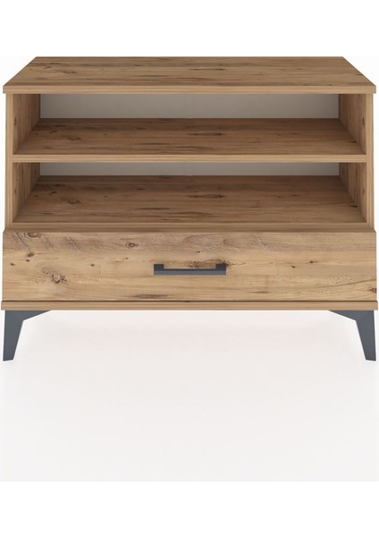 Arges Şifonyer 2 Raflı Tek Çekmeceli 88X30X64 Çam-Çam