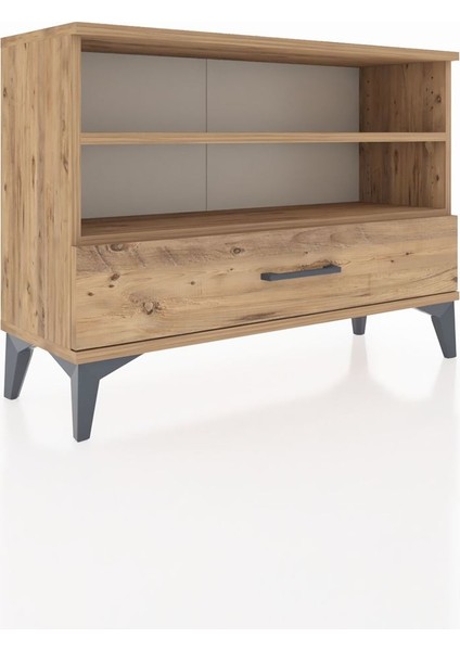 Arges Şifonyer 2 Raflı Tek Çekmeceli 88X30X64 Çam-Çam fiyatları