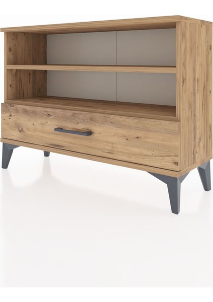 Arges Şifonyer 2 Raflı Tek Çekmeceli 88X30X64 Çam-Çam modelleri