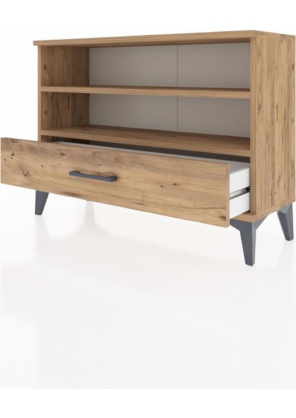 Arges Şifonyer 2 Raflı Tek Çekmeceli 88X30X64 Çam-Çam fırsatları