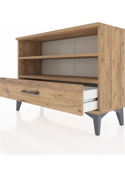 Arges Şifonyer 2 Raflı Tek Çekmeceli 88X30X64 Çam-Çam indirimleri