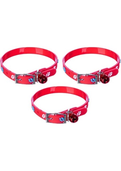 Pati Desenli Ayarlanabilir Silikon Kedi Tasması modelleri