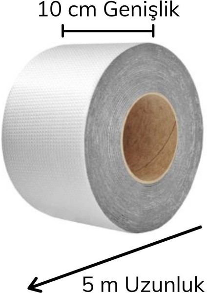 Yüksek Sıcaklık Dayanan Su Geçirmez Çatı Boru Duvar Çatlak Onarıcı Yapışkan Bant Folyo 10 cm (5067) modelleri